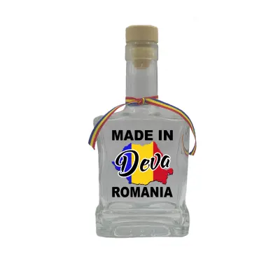 Made in deva romania, sticla cu mesaj plata, 500 ml, model divgs179 06 03